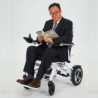 和美德S600-8智能全自動折疊輕便便攜鋰電池老人殘疾人電動輪椅(原S300-8)
