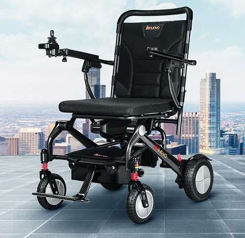英洛华碳纤维n5515电动轮椅智能全自动轻便折叠老年残疾人多功能代步